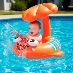 FLOTADOR DE BEBÉ CON TECHO👶🏻 $10,00