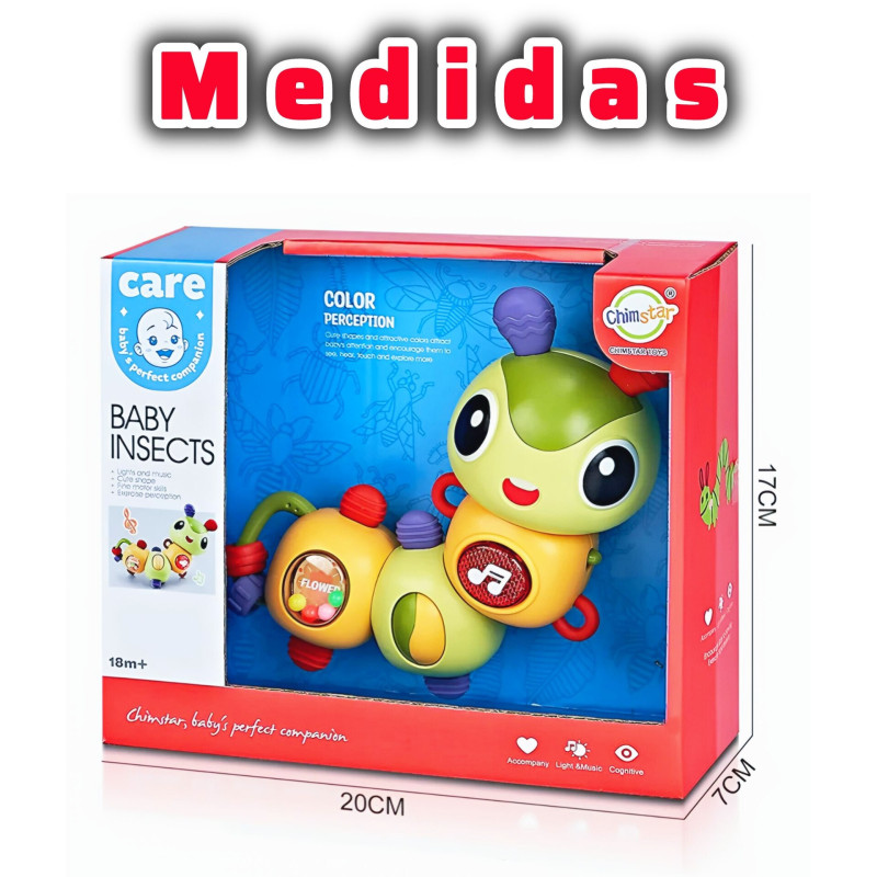 ORUGA DIDÁCTICA PARA BEBÉ 🐛$12,50