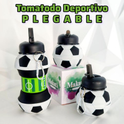 TOMATODO DEPORTIVO PLEGABLE ⚽ $7,50