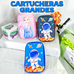 CARTUCHERA GRANDE 3D ✏️$8,50