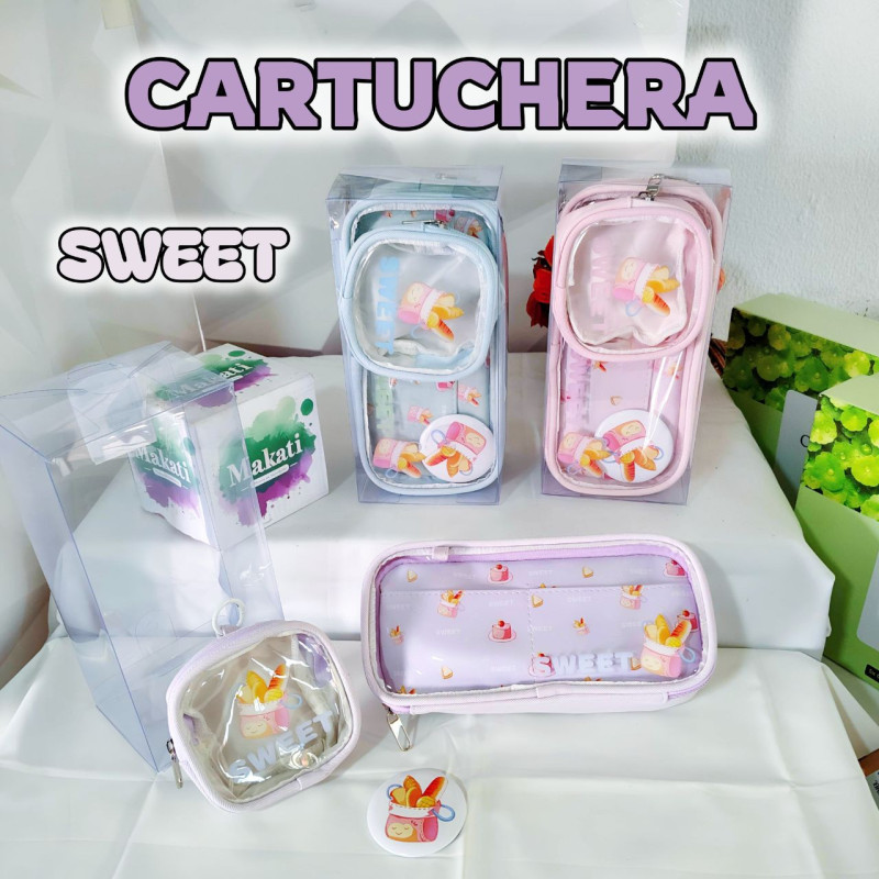 CARTUCHERA EN CAJA SWEET✏️$8,50