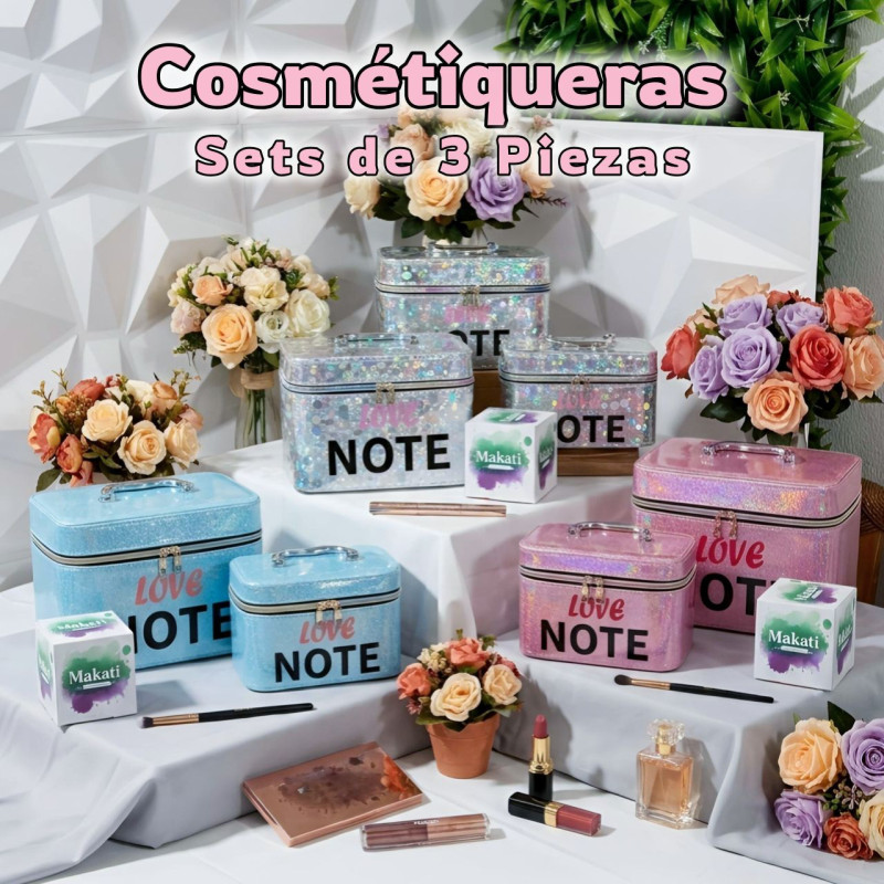SET DE COSMETIQUERAS X3 💄$20