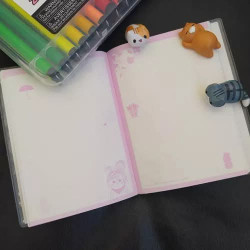 LIBRETA/DIARIO KAWAII CON JUGUETE ANTIESTRÉS📔 $3,50