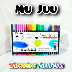 MARCADORES PUNTA FINA DE 24PCS✏️ $4,50