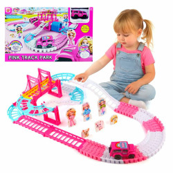 PISTA DE CARRERAS ROSA 127PCS🏎 $20