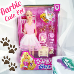 MUÑECA CON ACCESORIOS Y MASCOTAS🐾 $7,50